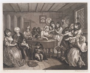 Das Begräbnis der Dirne, entworfen 1732, gedruckt 1744