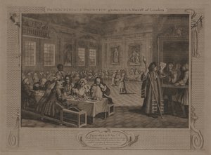 Der fleißige Lehrling, reich geworden und Sheriff von London von William Hogarth