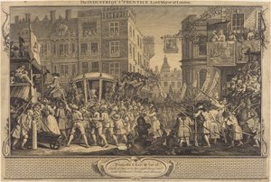 Der fleißige Lehrling, Lord-Mayor von London von William Hogarth