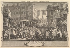 Der fleißige Lehrling, Bürgermeister von London: Fleiß und Faulheit, Platte, 30. September 1747