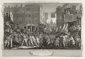 Der fleißige Lehrling, Lord Mayor von London, Platte XII aus 