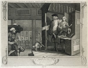 Der fleißige Lehrling, ein Favorit und vom Meister vertraut, Platte IV von 
