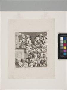 Das lachende Publikum von William Hogarth