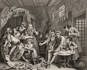 Die Gefängnisszene, Platte VII aus 