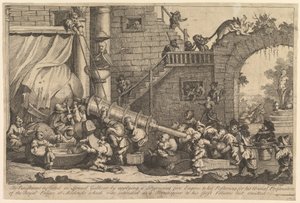 Die Bestrafung von Lemuel Gulliver, Dezember 1726 von William Hogarth