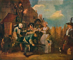 Der Werdegang eines Wüstlings - Die Verhaftung, um 1735, 1904 von William Hogarth