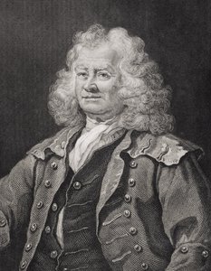 Thomas Coram, graviert von J.W. Cook