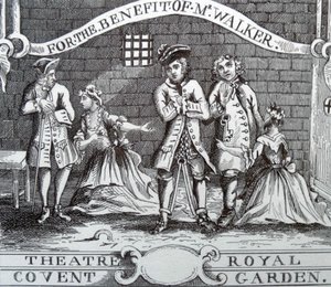Eintrittskarte für das Theater von William Hogarth