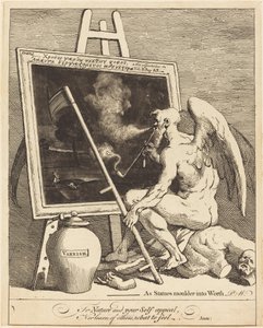 Die Zeit raucht ein Bild von William Hogarth