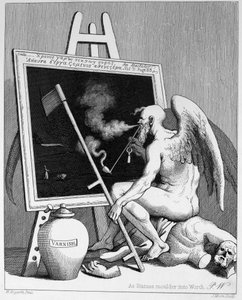 Die Zeit raucht ein Bild von William Hogarth