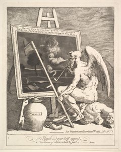 Zeit, die ein Bild raucht, ca. 1761 von William Hogarth