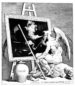 Zeit raucht ein Bild, 1761 von William Hogarth