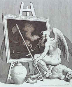 An die Natur und sich selbst appellieren von William Hogarth