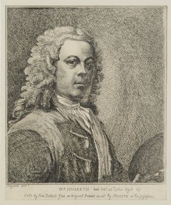 William Hogarth, graviert von Samuel Ireland, ca. 1786