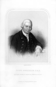John Anderson, schottischer Professor der Naturphilosophie, 1870 von William Holl