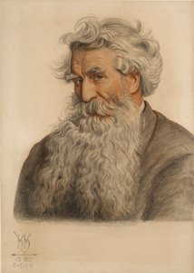 Porträt von Thomas Combe, Drucker der Universität 1796-1872 von William Holman Hunt