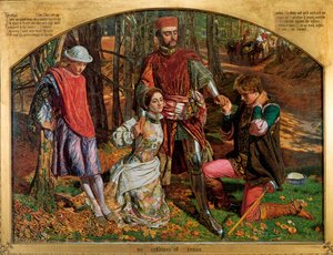 Valentine rettet Sylvia vor Proteus, 1851 von William Holman Hunt