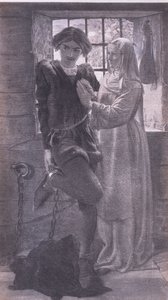 Claudio und Isabella, Bibbys Annual, 1916-1917 von William Holman after Hunt