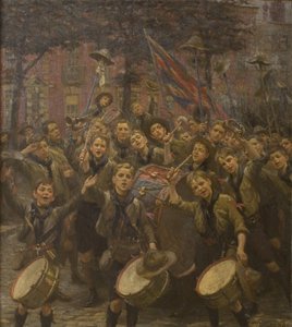 Den Hauptpfadfinder anfeuern, Dowry Square, Hotwells von William Holt Yates Titcomb