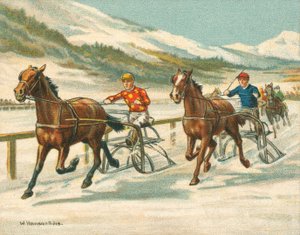 Historische und moderne Rennen, Trabrennen auf Eis
