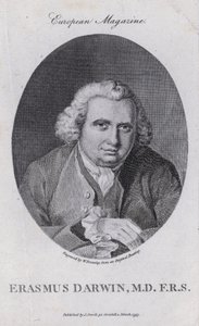 Erasmus Darwin, englischer Arzt, Naturphilosoph, Dichter und Kämpfer für die Abschaffung des Sklavenhandels von William III (after) Bromley