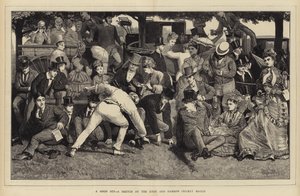 Ein guter Schlag, eine Skizze beim Eton und Harrow Cricket Match