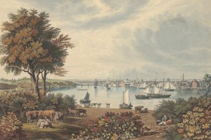 Baltimore in der Nähe von Whetstone Point, veröffentlicht 1831