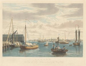 Boston: Vom Schiffshaus Westende der Werft von William James Bennett