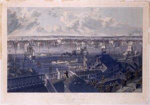 New York von Brooklyn Heights, 1837