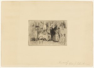 Bei der Schneiderin von William James Glackens