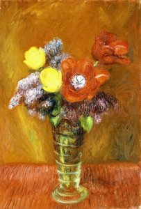 Flieder und Tulpen von William James Glackens
