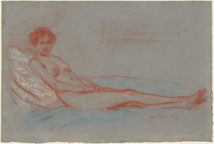 Liegender weiblicher Akt von William James Glackens