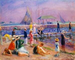 Stadtpier - Blue Point, Long Island von William James Glackens