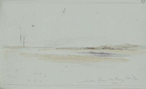 Sande von der Duddon Eisenbahnbrücke von William James Linton