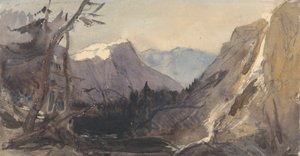 Alpenlandschaft, möglicherweise das Matterhorn