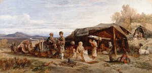 Ein Lager in der Wüste, ca. 1844-45 von William James Muller