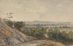 Cleeve, Somerset, mit Bridgewater Bay in der Ferne von William James Muller
