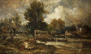 Aalkörbe in Goring von William James Muller
