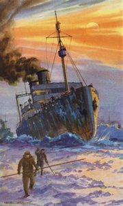 Russischer Eisbrecher bei der Arbeit von William John Patton McDowell