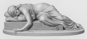 Beatrici Cenci, graviert von W Roffe nach der Skulptur von Harriet Hosmer von William John Roffe