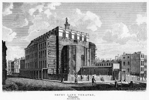 Drury Lane Theatre, Westminster, London, 19. Jahrhundert von William Johnstone White