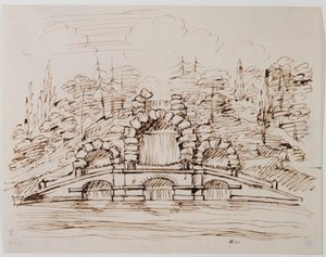 Chiswick, Entwurf für die gebaute Kaskade