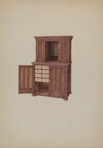 Schrank mit Elfenbeinschlüssellöchern, ca. 1937 von William Kieckhofel
