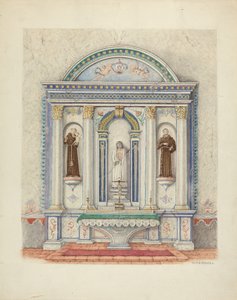 Seitenaltar, San Luis Rey Mission von William Kieckhofel