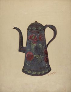 Toleware-Kaffeekanne von William L Antrim