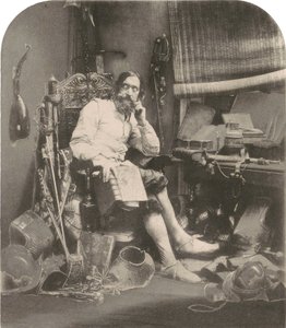 Don Quijote in seinem Studierzimmer von William Lake Price, Photo Galvano Graphic Company