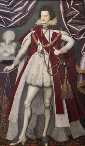 George Villiers, 1. Herzog von Buckingham 1592-1628, ca. 1616 von William Larkin