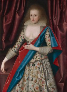 Porträt einer jungen Dame, möglicherweise Jane, Lady Thornhaugh von William Larkin