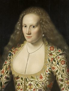 Porträt einer unbekannten Dame, ca. 1615 von William Larkin