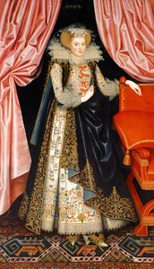 Wahrscheinlich Elizabeth Cary, geb. Tanfield von William Larkin